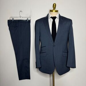 Kenneth Cole Blue Suit - 40R with 34W pants
